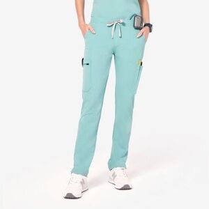 Figs Yola Scrub Pants Sea Foam